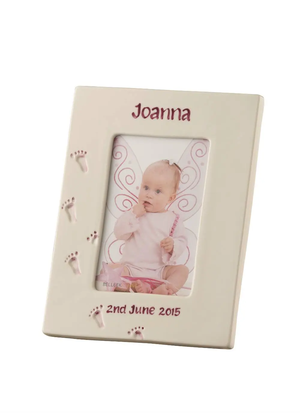 Belleek Precious Memories Personalized Frame in Pink